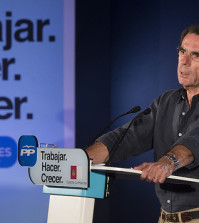 Aznar en un mitin (Foto PP)