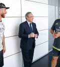 Ramos y Florentino con Benítez