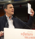 Pedro Sánchez en un mitin (Foto PSOE)