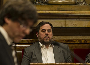 Carles Puigdemont con Oriol Junqueras (Foto Generalitat)
