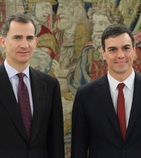 Pedro Sánchez con el Rey (Foto: PSOE)