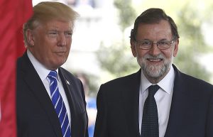 Rajoy, con Trump (Foto: Moncloa)