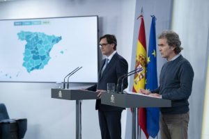 Salvador Illa y Fernando Simón (Foto: Moncloa)